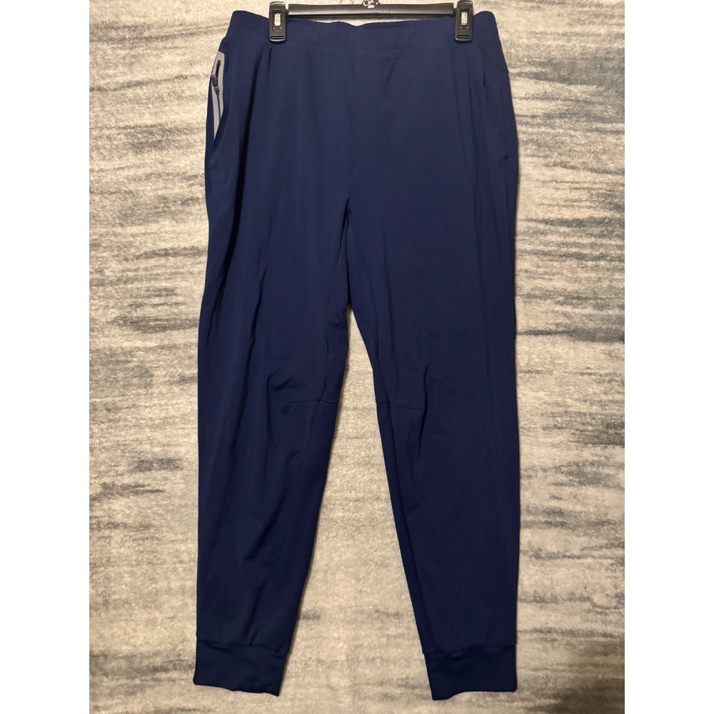 RLX Ralph Lauren Mens Navy Blue Performance Joggers Tapered Pants Size M